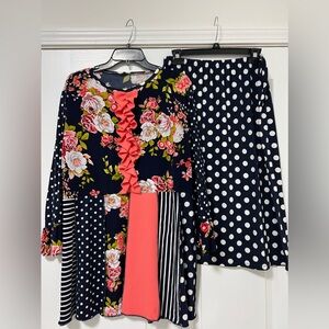 Customer Made Floral Outfit.